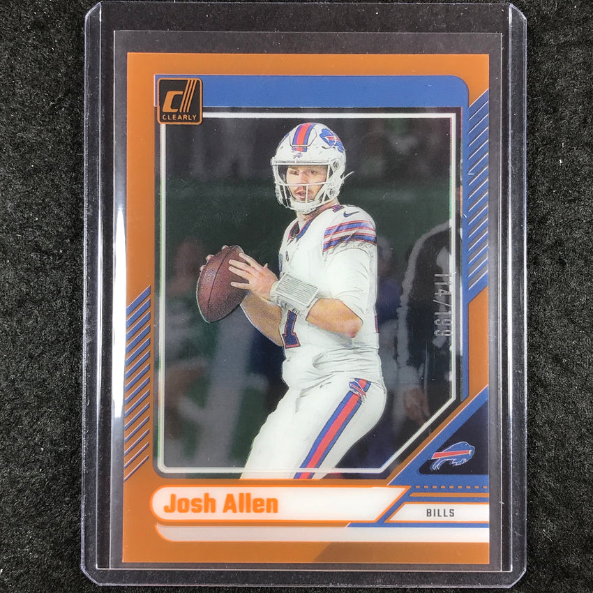 2024 Clearly Donruss Football JOSH ALLEN Base Orange 114/199 #7