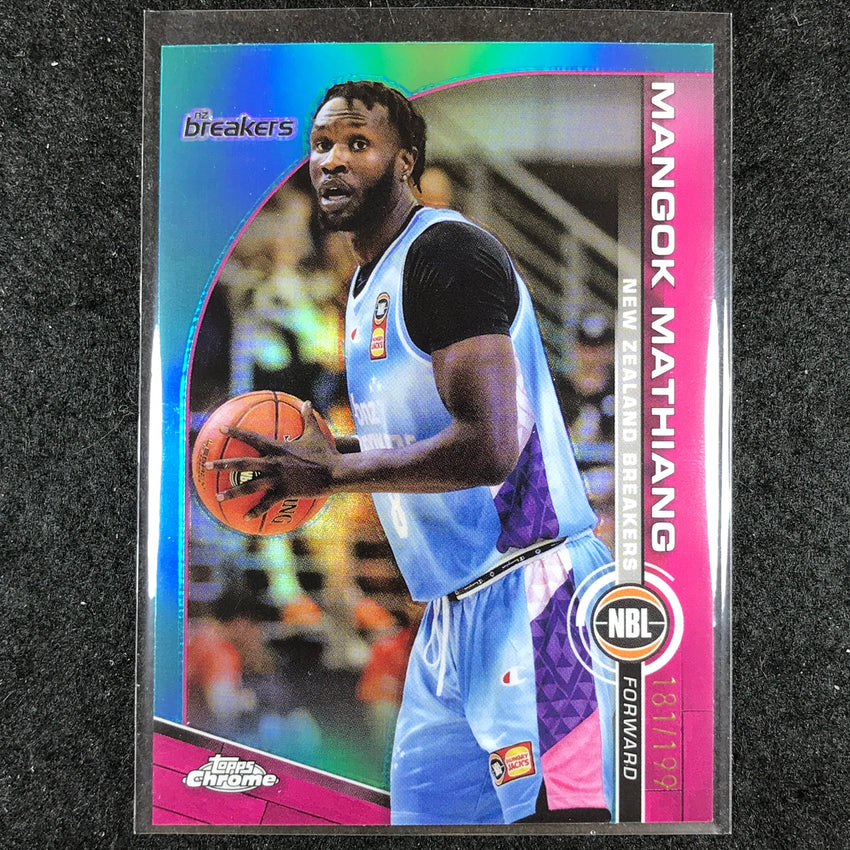 2023-24 Topps Chrome NBL MANGOK MATHIANG Base Aqua 181/199 #57