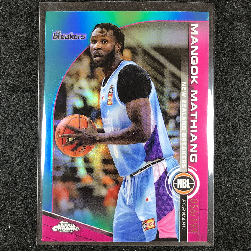 2023-24 Topps Chrome NBL MANGOK MATHIANG Base Aqua 56/199 #57
