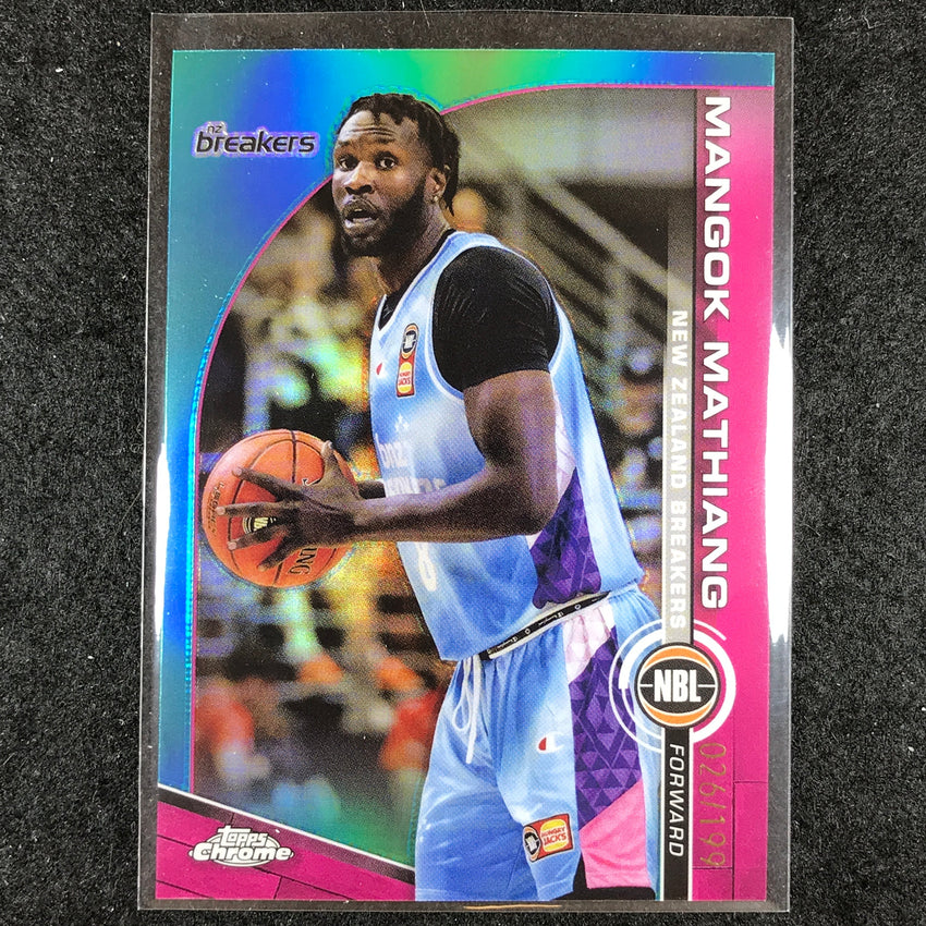 2023-24 Topps Chrome NBL MANGOK MATHIANG Base Aqua 26/199 #57