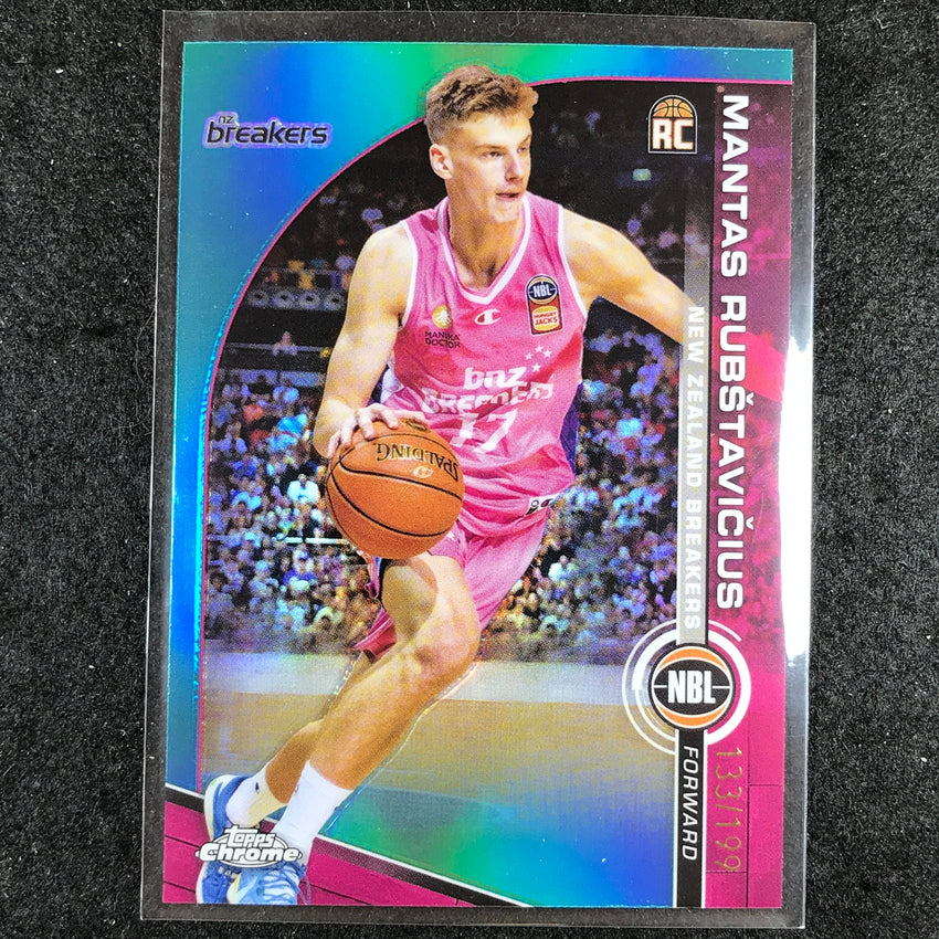 2023-24 Topps Chrome NBL MANTAS RUBSTAVICIUS Rookie Base Aqua 133/199 #58