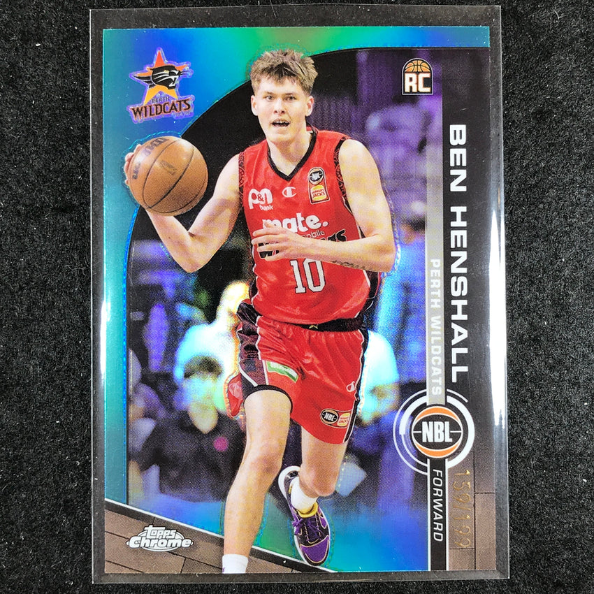 2023-24 Topps Chrome NBL BEN HENSHALL Rookie Base Aqua 159/199 #62