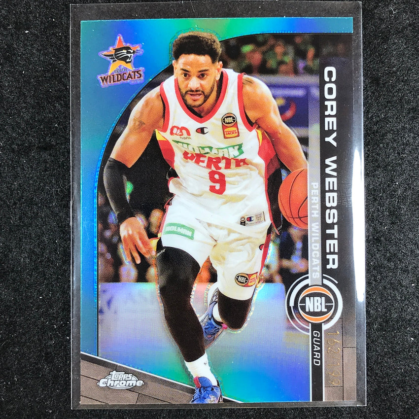 2023-24 Topps Chrome NBL COREY WEBSTER Base Aqua 162/199 #64