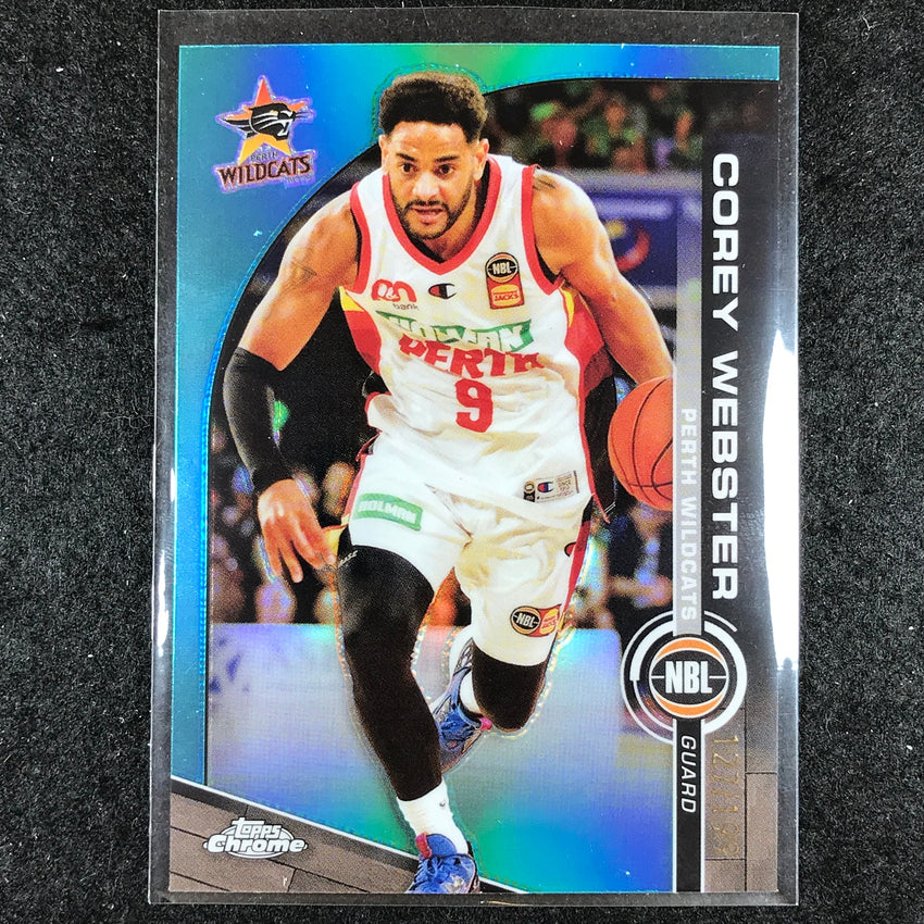 2023-24 Topps Chrome NBL COREY WEBSTER Base Aqua 127/199 #64
