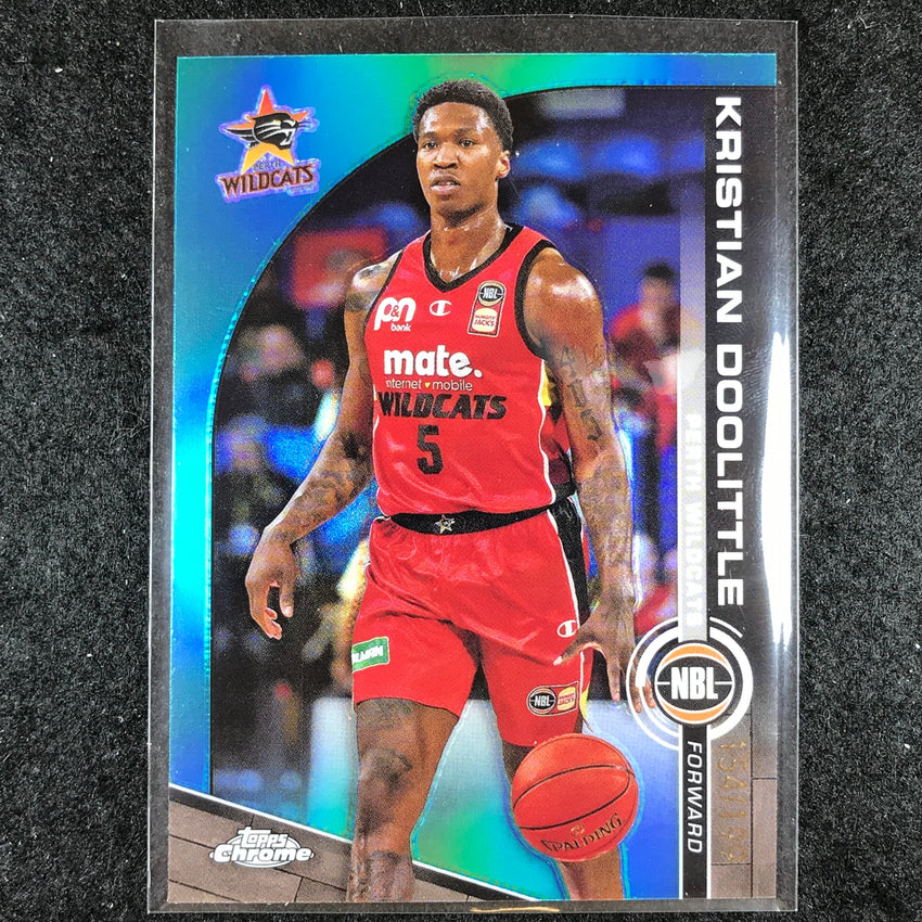 2023-24 Topps Chrome NBL KRISTIAN DOOLITTLE Base Aqua 154/199 #65