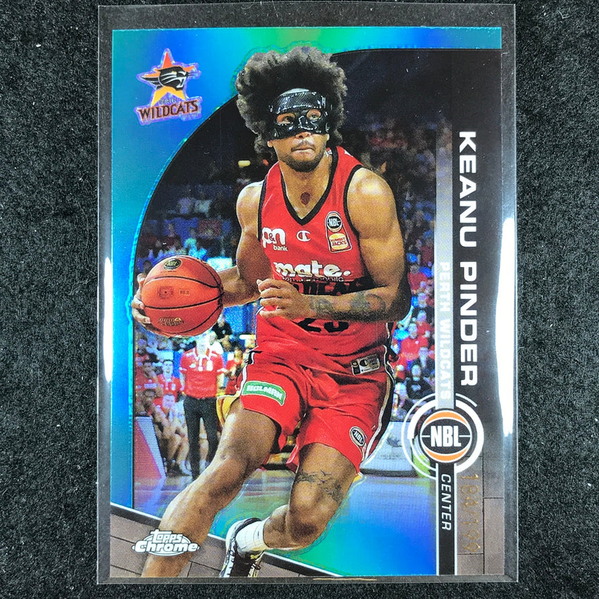 2023-24 Topps Chrome NBL KEANU PINDER Base Aqua 184/199 #68
