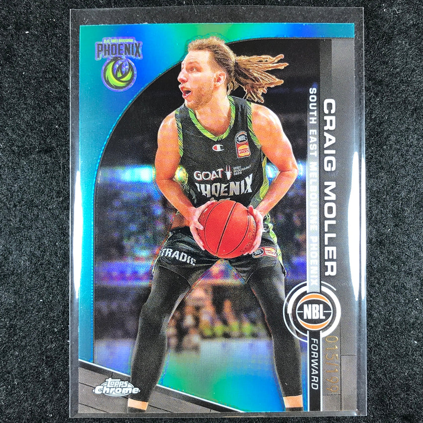 2023-24 Topps Chrome NBL CRAIG MOLLER Base Aqua 15/199 #71