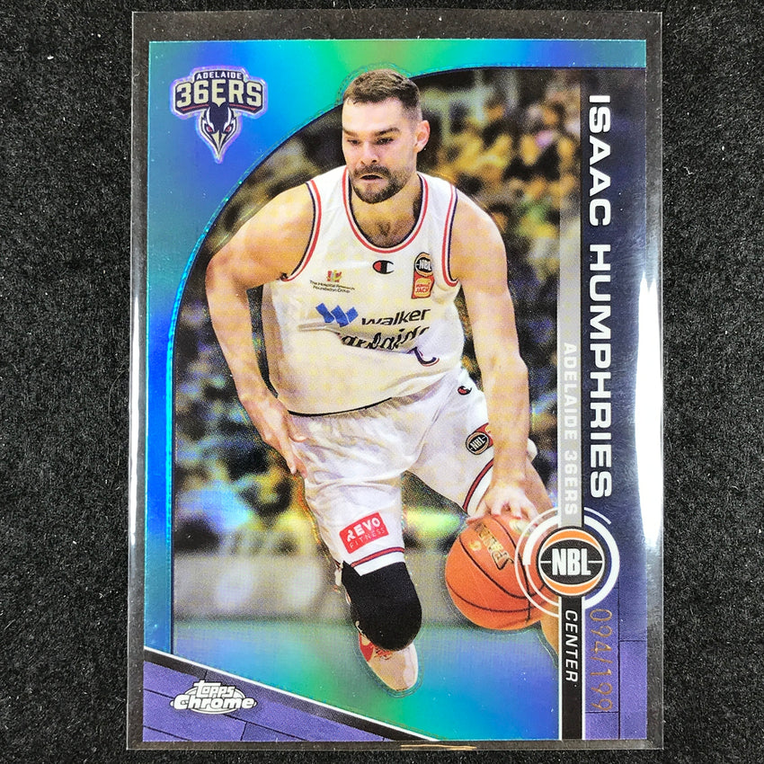 2023-24 Topps Chrome NBL ISAAC HUMPHRIES Base Aqua 94/199 #3