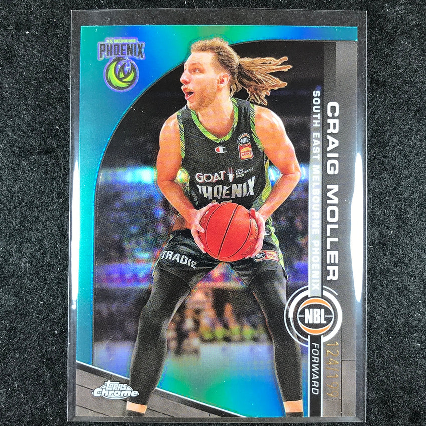 2023-24 Topps Chrome NBL CRAIG MOLLER Base Aqua 124/199 #71