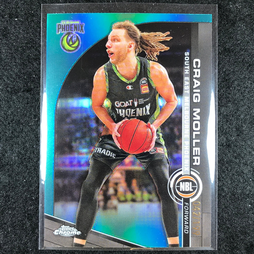 2023-24 Topps Chrome NBL CRAIG MOLLER Base Aqua 42/199 #71