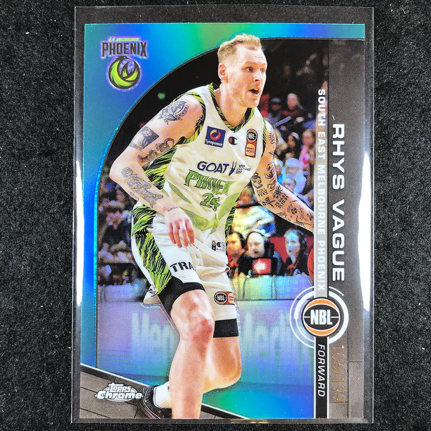 2023-24 Topps Chrome NBL RHYS VAGUE Base Aqua 106/199 #72