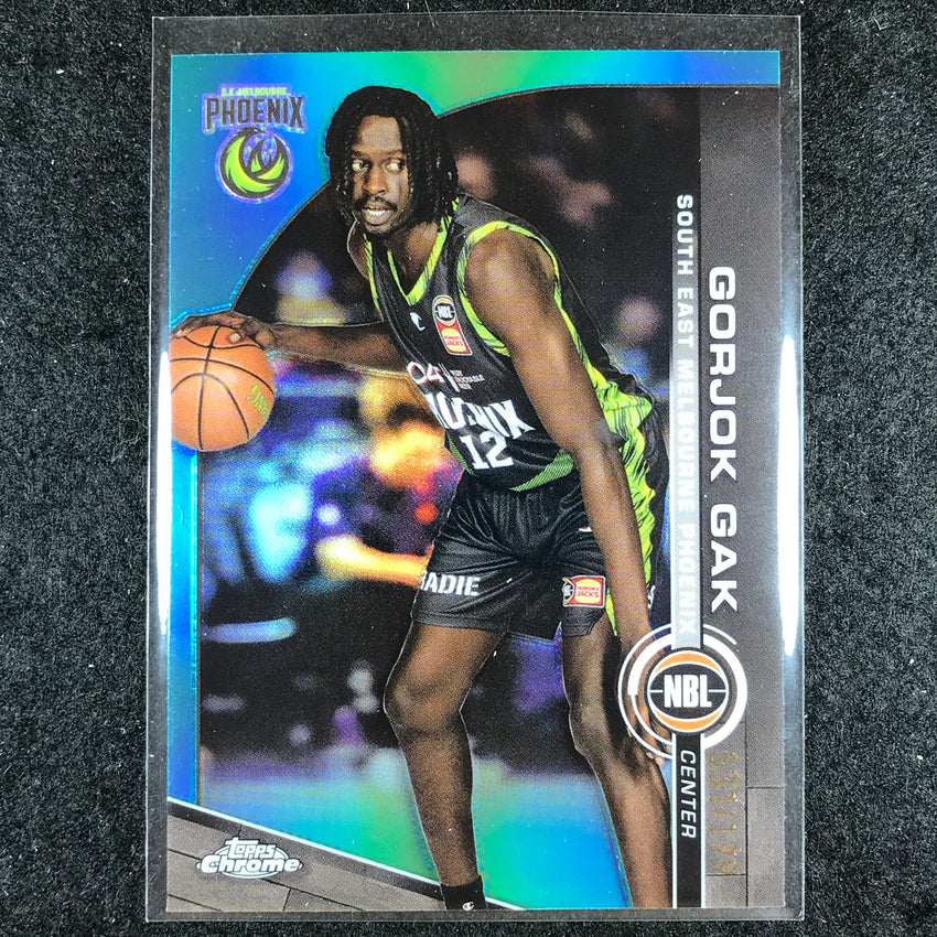2023-24 Topps Chrome NBL GORJOK GAK Base Aqua 31/199 #75