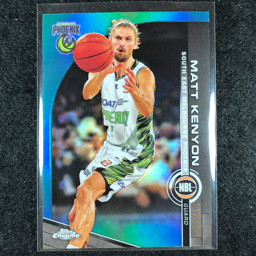 2023-24 Topps Chrome NBL MATT KENYON Base Aqua 112/199 #76
