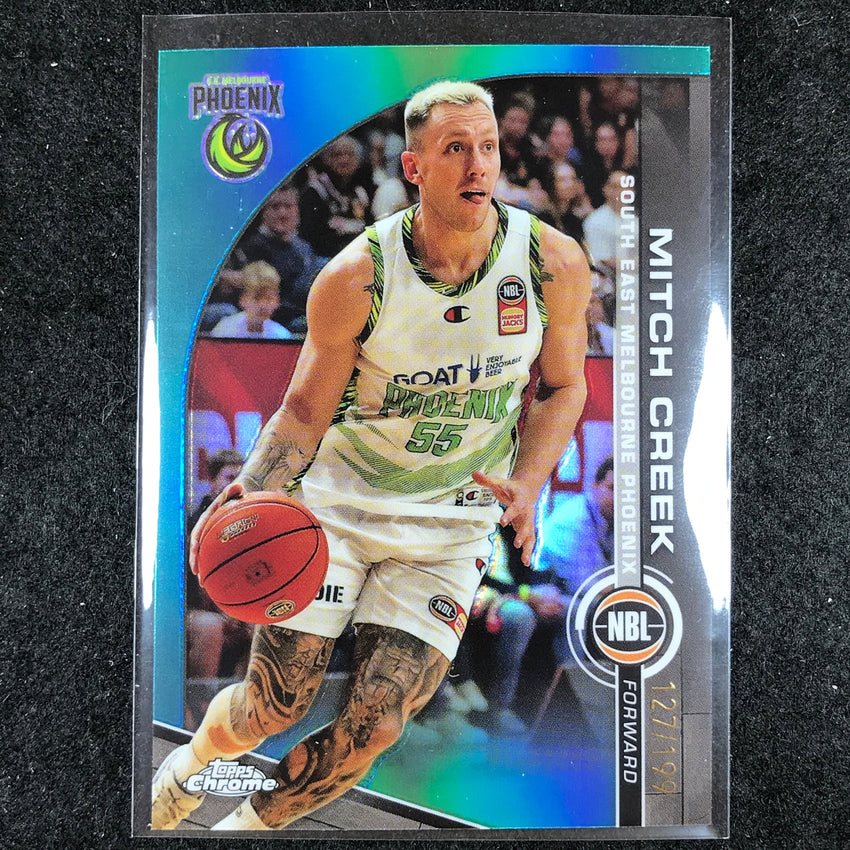 2023-24 Topps Chrome NBL MITCH CREEK Base Aqua 127/199 #77