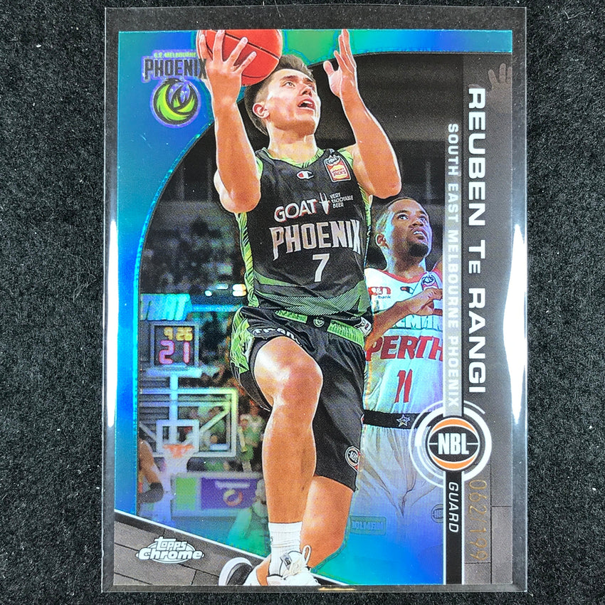 2023-24 Topps Chrome NBL REUBEN TE RANGI Base Aqua 62/199 #79