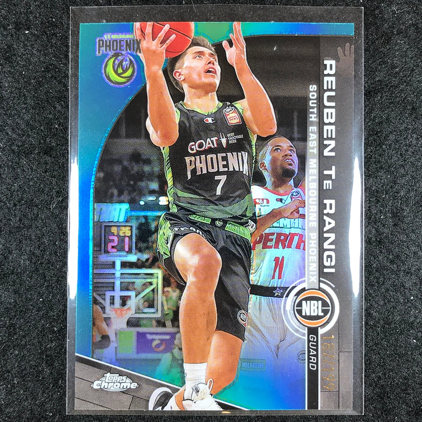2023-24 Topps Chrome NBL REUBEN TE RANGI Base Aqua 187/199 #79