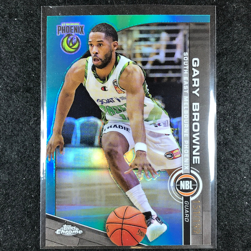 2023-24 Topps Chrome NBL GARY BROWNE Base Aqua 151/199 #80