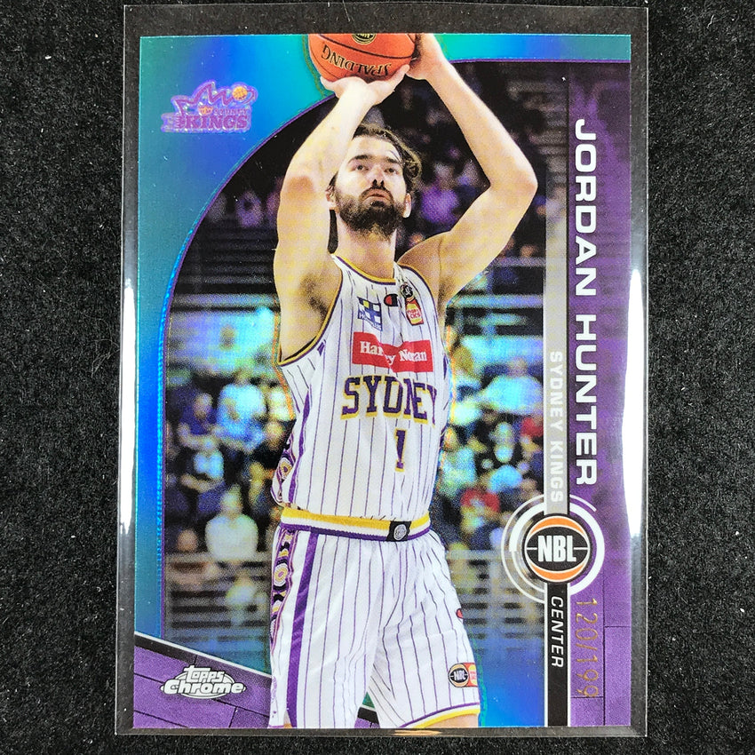 2023-24 Topps Chrome NBL JORDAN HUNTER Base Aqua 120/199 #81