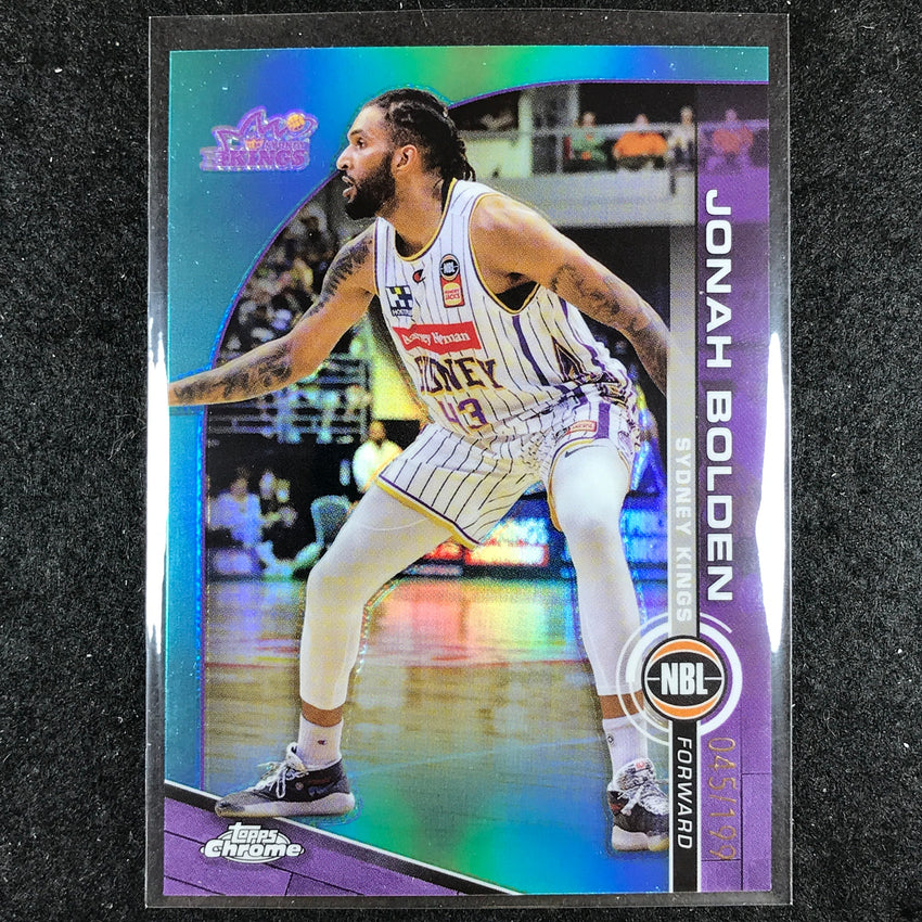 2023-24 Topps Chrome NBL JONAH BOLDEN Base Aqua 45/199 #86
