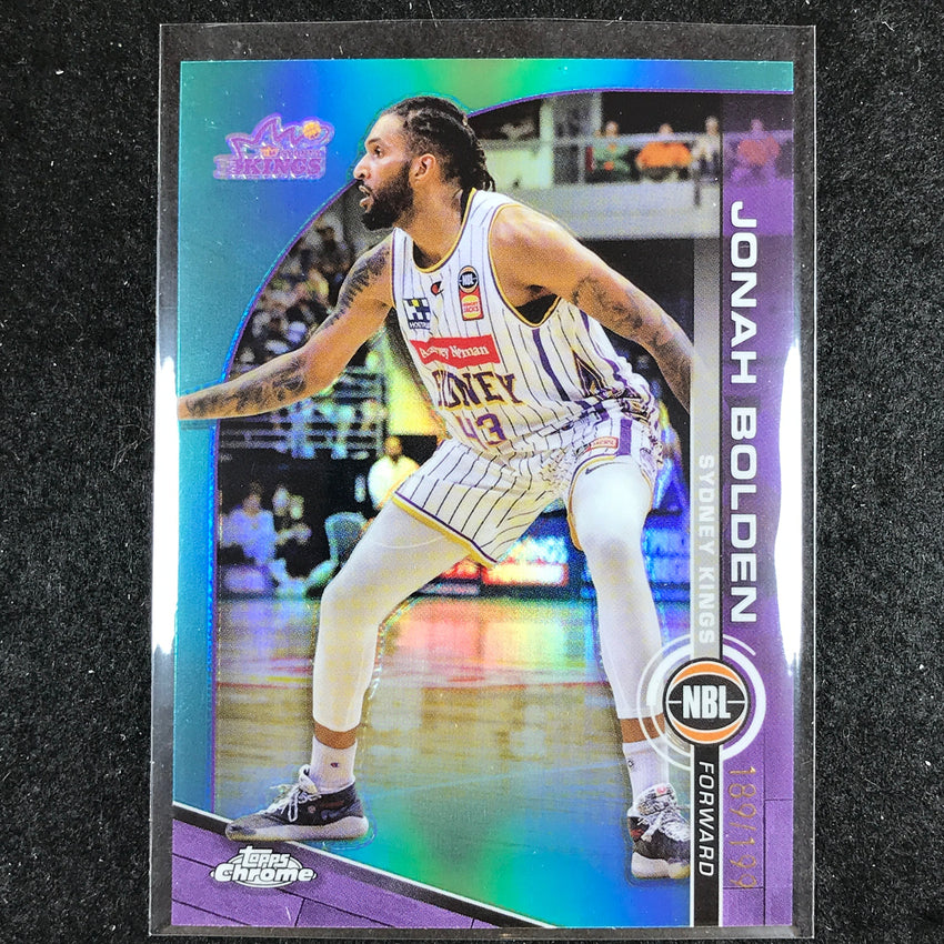 2023-24 Topps Chrome NBL JONAH BOLDEN Base Aqua 189/199 #86