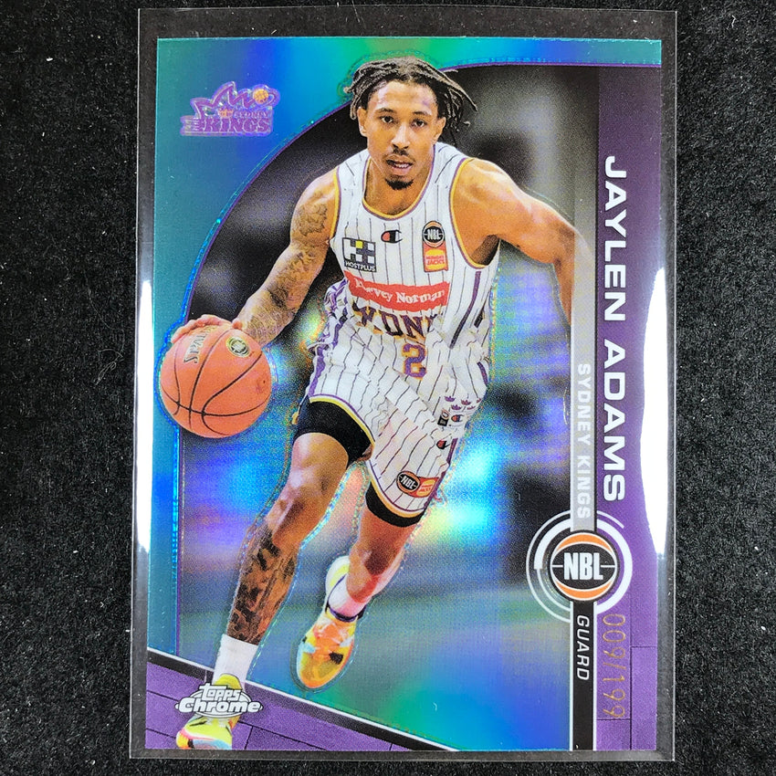 2023-24 Topps Chrome NBL JAYLEN ADAMS Base Aqua 9/199 #89