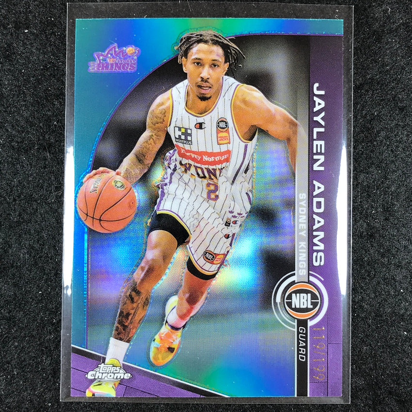 2023-24 Topps Chrome NBL JAYLEN ADAMS Base Aqua 119/199 #89