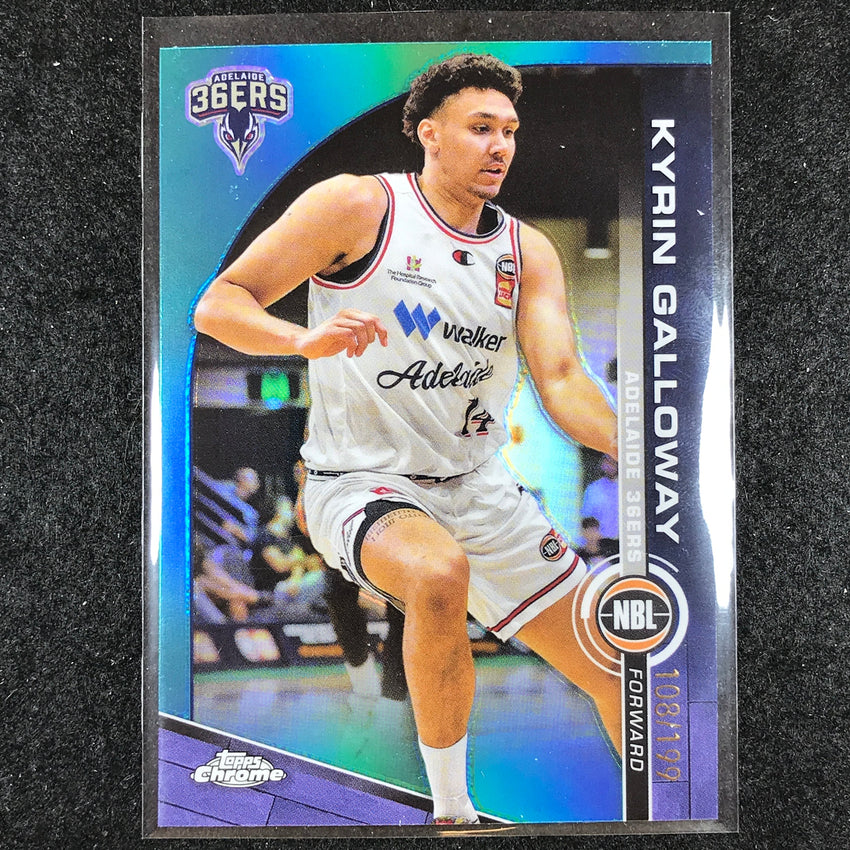 2023-24 Topps Chrome NBL KYRIN GALLOWAY Base Aqua 108/199 #6
