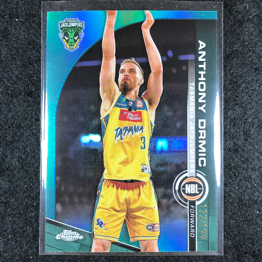 2023-24 Topps Chrome NBL ANTHONY DRMIC Base Aqua 122/199 #91