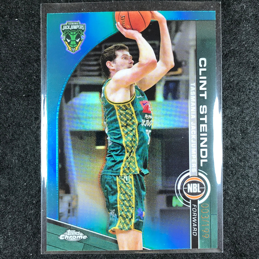 2023-24 Topps Chrome NBL CLINT STEINDL Base Aqua 3/199 #92