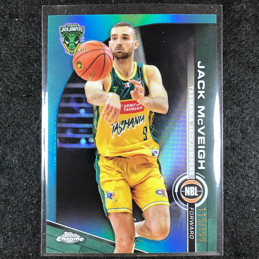 2023-24 Topps Chrome NBL JACK MCVEIGH Base Aqua 115/199 #94
