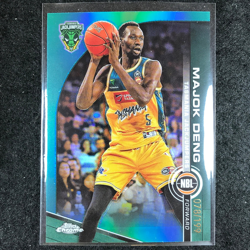 2023-24 Topps Chrome NBL MAJOK DENG Base Aqua 78/199 #95