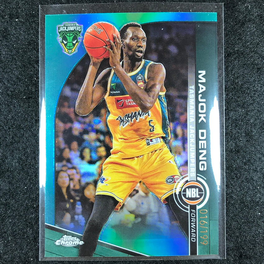 2023-24 Topps Chrome NBL MAJOK DENG Base Aqua 16/199 #95