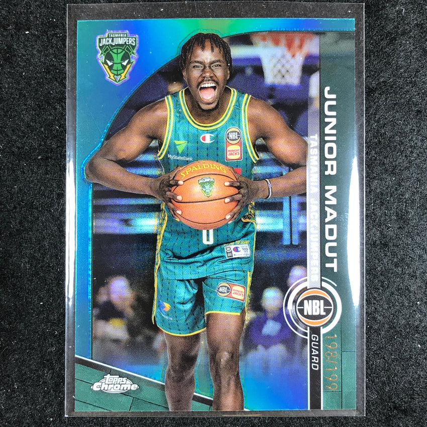 2023-24 Topps Chrome NBL JUNIOR MADUT Base Aqua 198/199 #97
