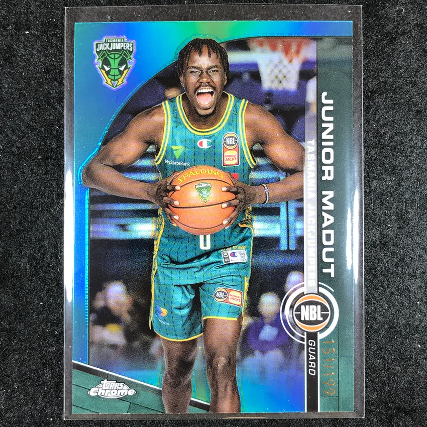 2023-24 Topps Chrome NBL JUNIOR MADUT Base Aqua 151/199 #97