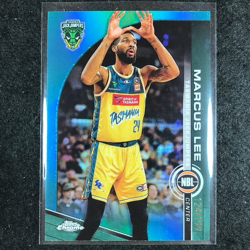 2023-24 Topps Chrome NBL MARCUS LEE Base Aqua 124/199 #98