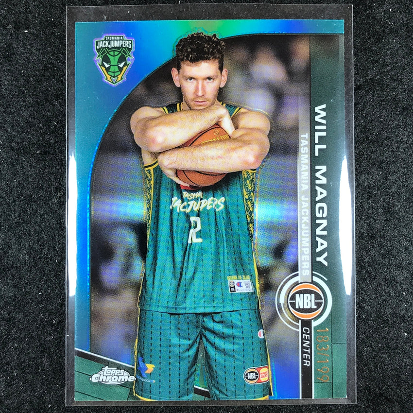 2023-24 Topps Chrome NBL WILL MAGNAY Base Aqua 183/199 #100