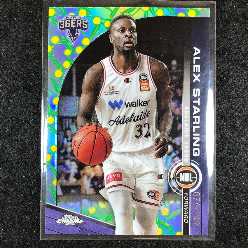 2023-24 Topps Chrome NBL ALEX STARLING Base Golden Wattle 76/149 #1