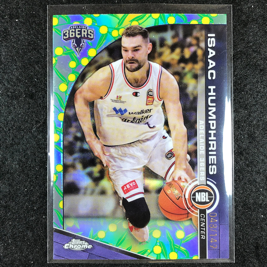 2023-24 Topps Chrome NBL ISAAC HUMPHRIES Base Golden Wattle 48/149 #3