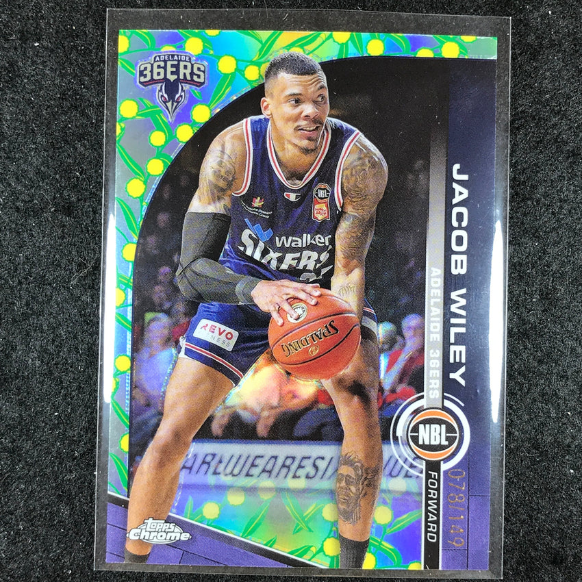 2023-24 Topps Chrome NBL JACOB WILEY Base Golden Wattle 78/149 #4
