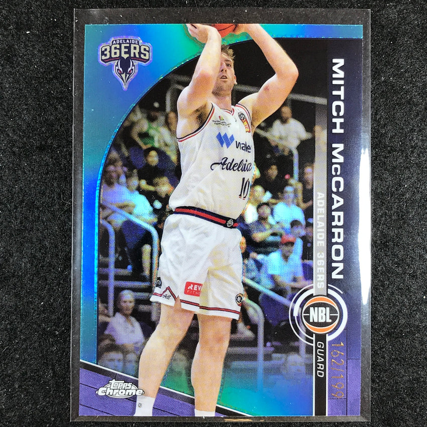 2023-24 Topps Chrome NBL MITCH MCCARRON Base Aqua 162/199 #7
