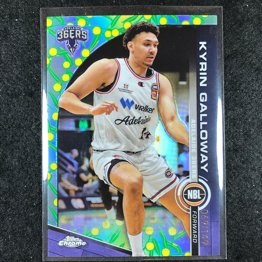 2023-24 Topps Chrome NBL KYRIN GALLOWAY Base Golden Wattle 69/149 #6