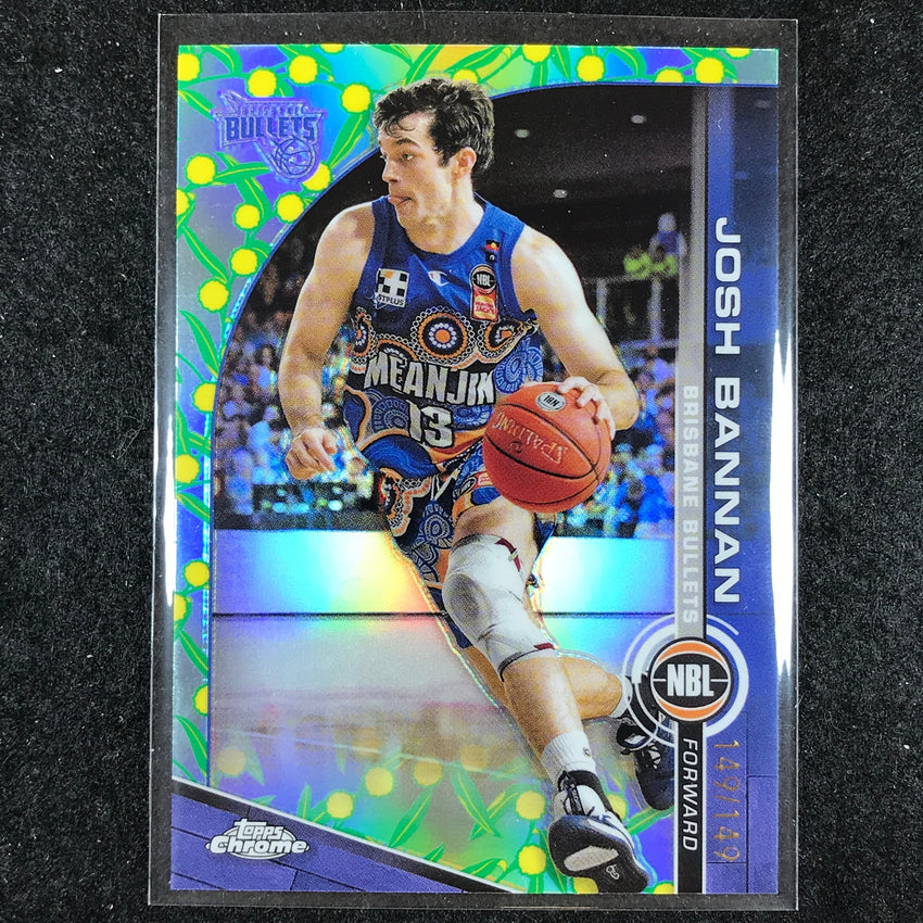 2023-24 Topps Chrome NBL JOSH BANNAN Base Golden Wattle 149/149 #14