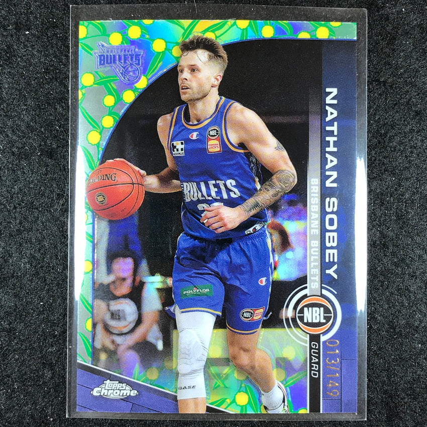 2023-24 Topps Chrome NBL NATHAN SOBEY Base Golden Wattle 13/149 #16