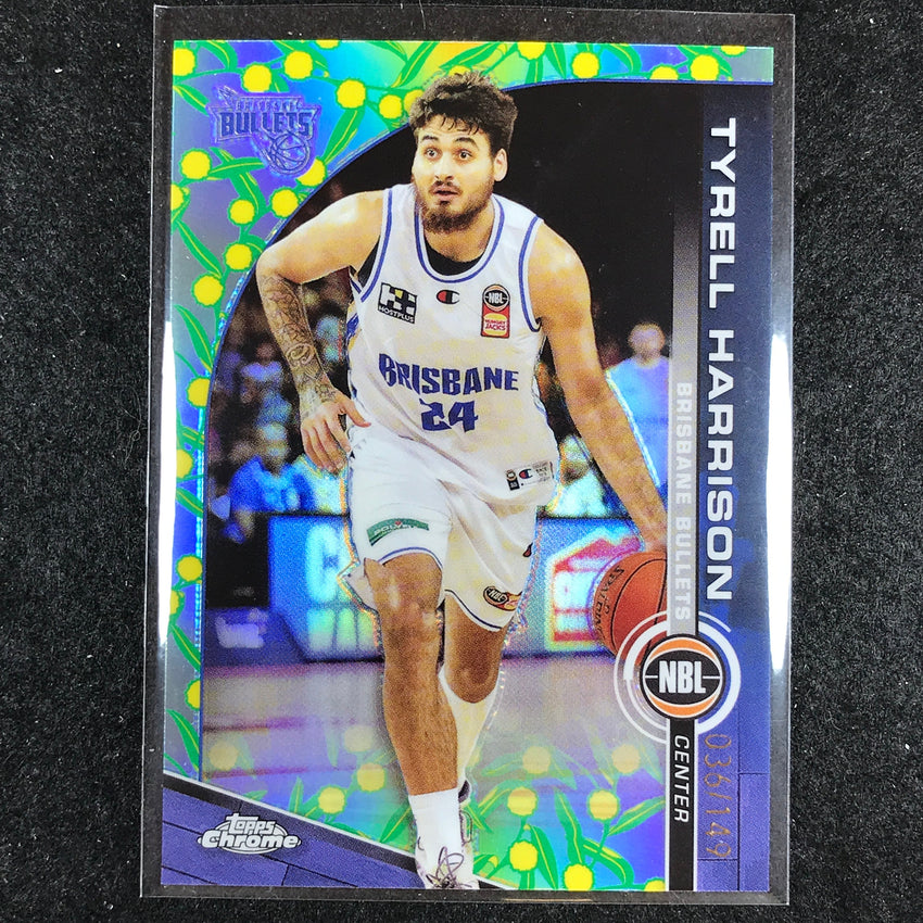 2023-24 Topps Chrome NBL TYRELL HARRISON Base Golden Wattle 36/149 #20
