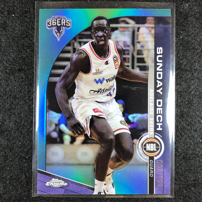 2023-24 Topps Chrome NBL SUNDAY DECH Base Aqua 8/199 #9