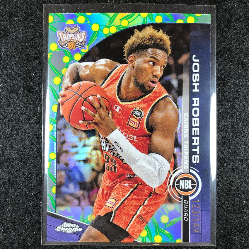 2023-24 Topps Chrome NBL JOSH ROBERTS Base Golden Wattle 123/149 #21