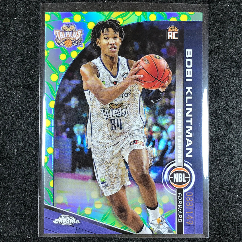 2023-24 Topps Chrome NBL BOBI KLINTMAN Rookie Base Golden Wattle 88/149 #22