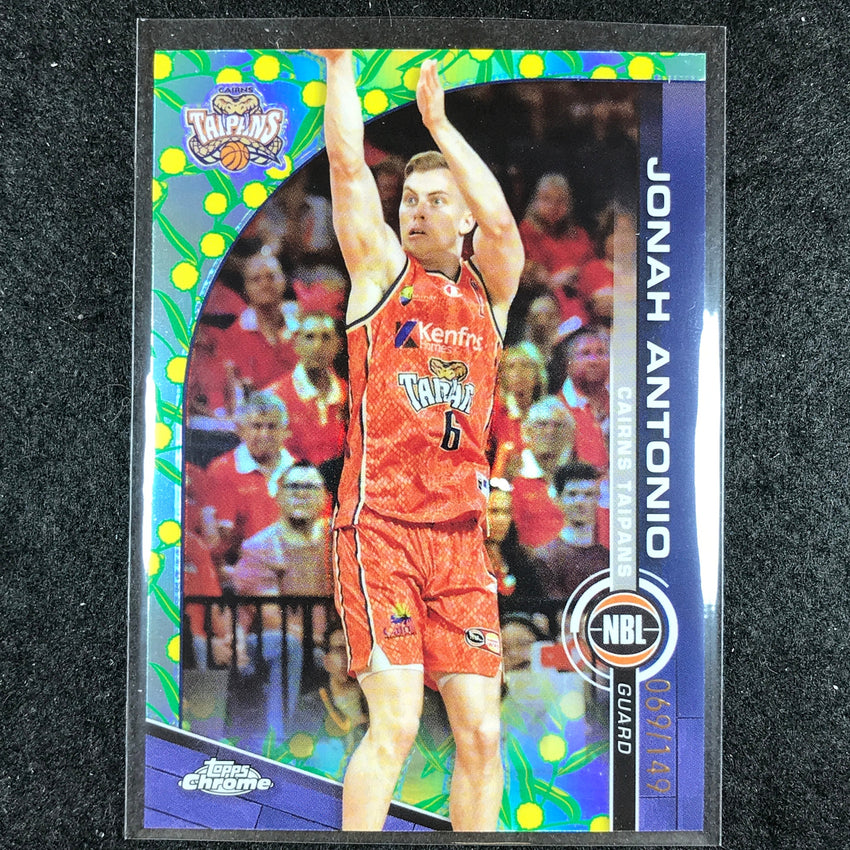 2023-24 Topps Chrome NBL JONAH ANTONIO Base Golden Wattle 69/149 #24