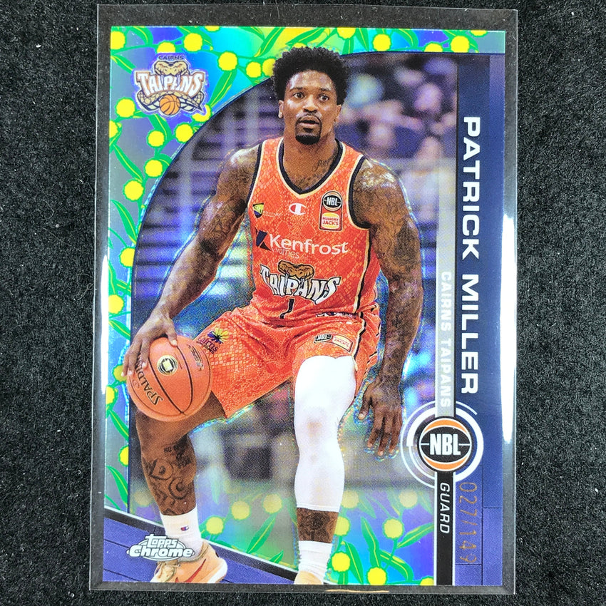 2023-24 Topps Chrome NBL PATRICK MILLER Base Golden Wattle 27/149 #26