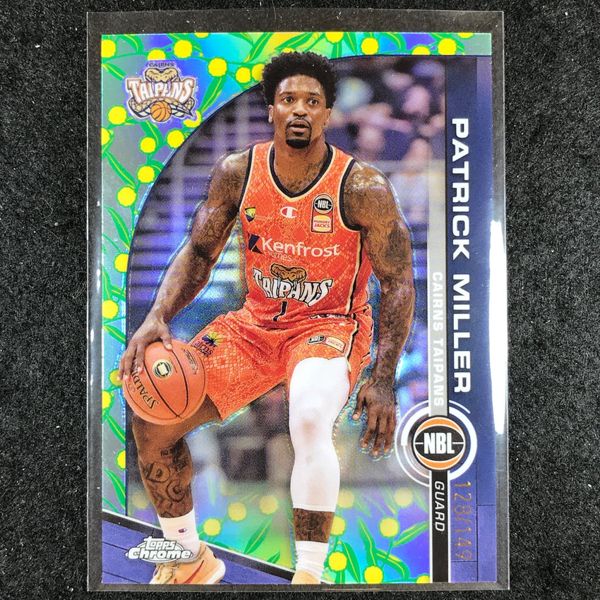 2023-24 Topps Chrome NBL PATRICK MILLER Base Golden Wattle 128/149 #26
